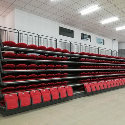 স্কুল জিমনেসিয়ামের জন্য HDPE উপাদান প্রত্যাহারযোগ্য ব্লিচার আসন