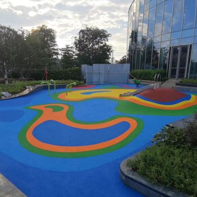 সুইমিং পুল রঙিন মেঝে জন্য রংধনু রং EPDM রাবার গ্রানুল