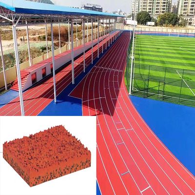 ভালো দাম কম রক্ষণাবেক্ষণ সহ 6 মিমি বেধ কাস্টমাইজড অ্যাথলেটিক রানিং ট্র্যাক অনলাইন