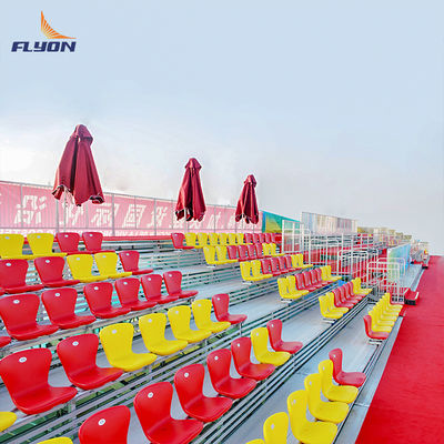ভালো দাম EN 12727 Compliant Aluminum Bleachers with BS 5852 Fire Resistance and 5 Years Warranty for Outdoor Stadium Seating অনলাইন
