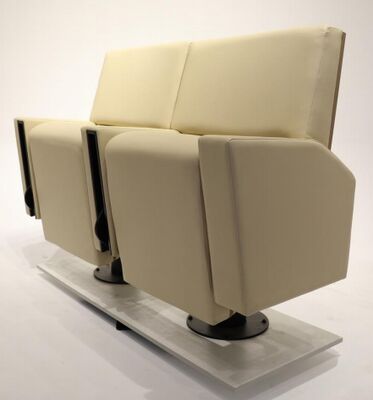 ভালো দাম FY962 ভারী ডিউটি আয়রন ফ্রেম থিয়েটার চেয়ার, ডুয়াল স্প্রিং টিপ আপ সিট এবং ভাঁজযোগ্য কাপ হোল্ডার সহ অনলাইন