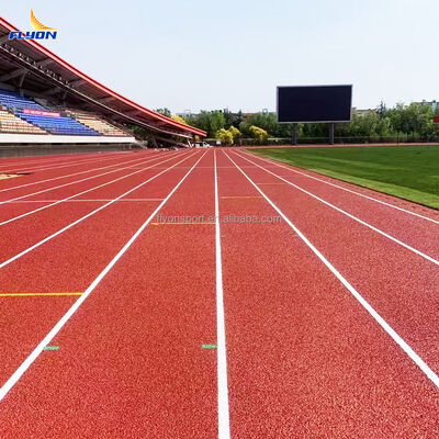 ভালো দাম স্কুল ও স্টেডিয়ামের জন্য কাস্টম রঙের ফুল পুল সিন্থেটিক অ্যাথলেটিক ট্র্যাক শক অ্যাবসরবশন এবং আইএএএফ সার্টিফিকেশন সহ অনলাইন