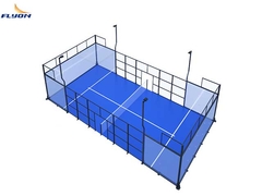 পেশাদার খেলোয়াড়দের জন্য স্ট্যান্ডার্ড মসৃণ প্যাডেল টেনিস কোর্টের পৃষ্ঠ