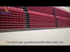 ব্যক্তিগতকৃত বসার কনফিগারেশনের জন্য অপশনাল হ্যান্ড্রিল এবং মেঝে retractable ব্লিচার আসন