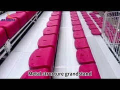 গার্ডিল সহ অ্যালুমিনিয়াম আউটডোর মেটাল ব্লিচার্স