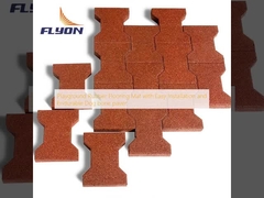 সহজ ইনস্টলেশন এবং টেকসই কুকুরের হাড় প্যাভারের সাথে খেলার মাঠের রাবার মেঝে ম্যাট