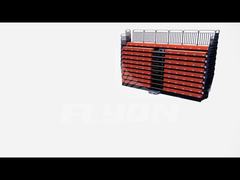 কাস্টমাইজড অ্যালুমিনিয়াম retractable ব্লিচার আসন সঙ্গে ঐচ্ছিক aisle এবং মেঝে কনফিগারেশন